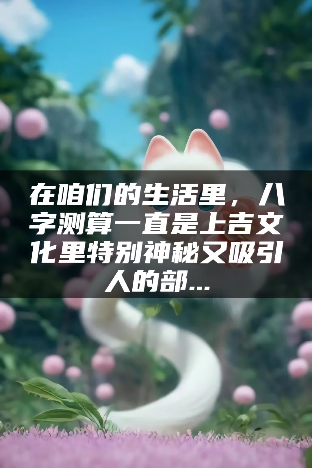 在咱们的生活里，八字测算一直是上吉文化里特别神秘又吸引人的部...
