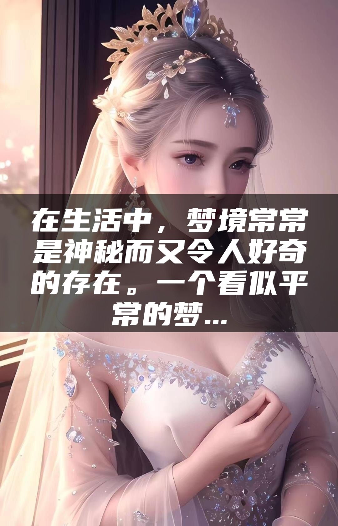 在生活中，梦境常常是神秘而又令人好奇的存在。一个看似平常的梦...