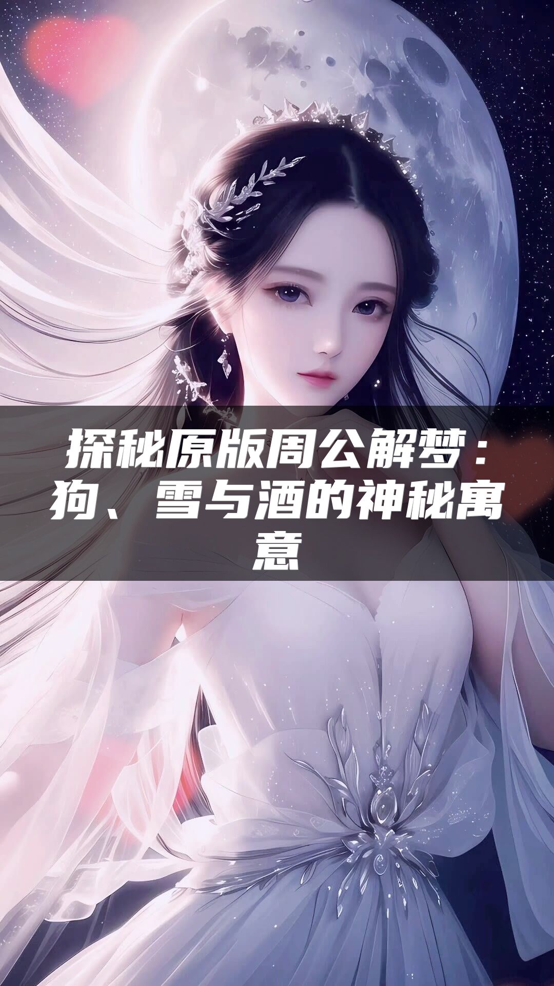 探秘原版周公解梦：狗、雪与酒的神秘寓意
