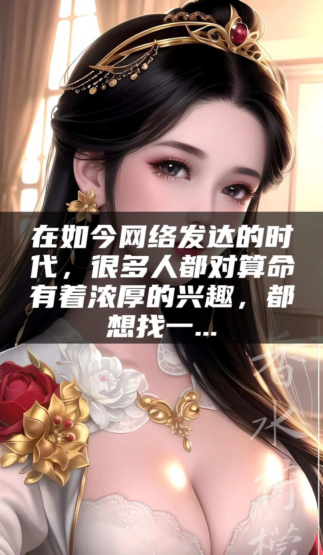 在如今网络发达的时代，很多人都对算命有着浓厚的兴趣，都想找一...