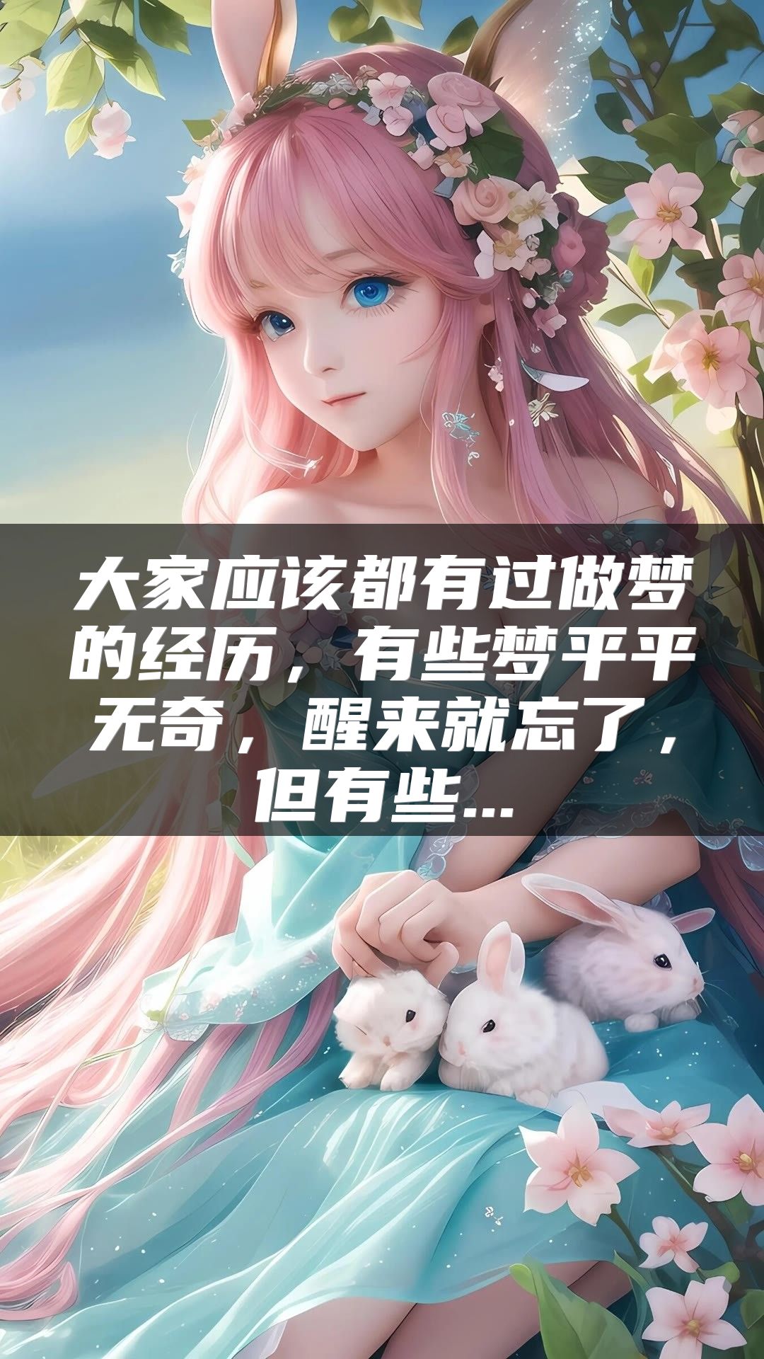 大家应该都有过做梦的经历，有些梦平平无奇，醒来就忘了，但有些...