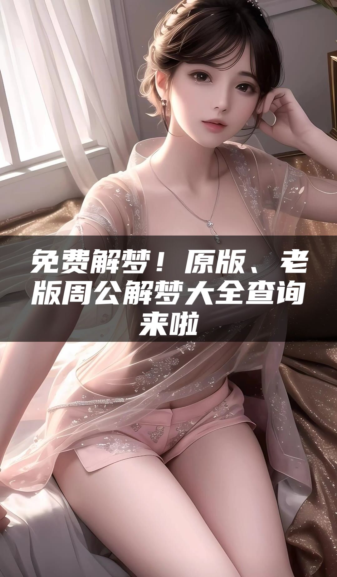 免费解梦！原版、老版周公解梦大全查询来啦
