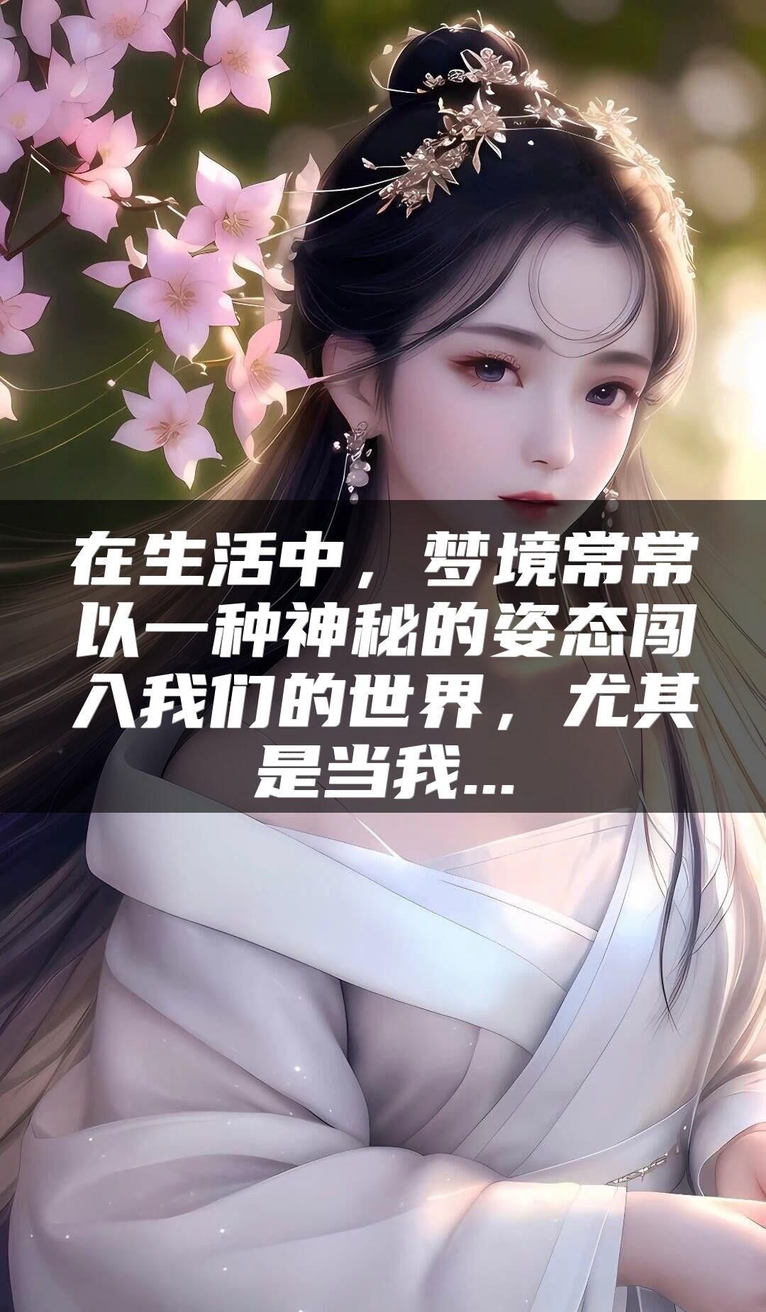 在生活中，梦境常常以一种神秘的姿态闯入我们的世界，尤其是当我...