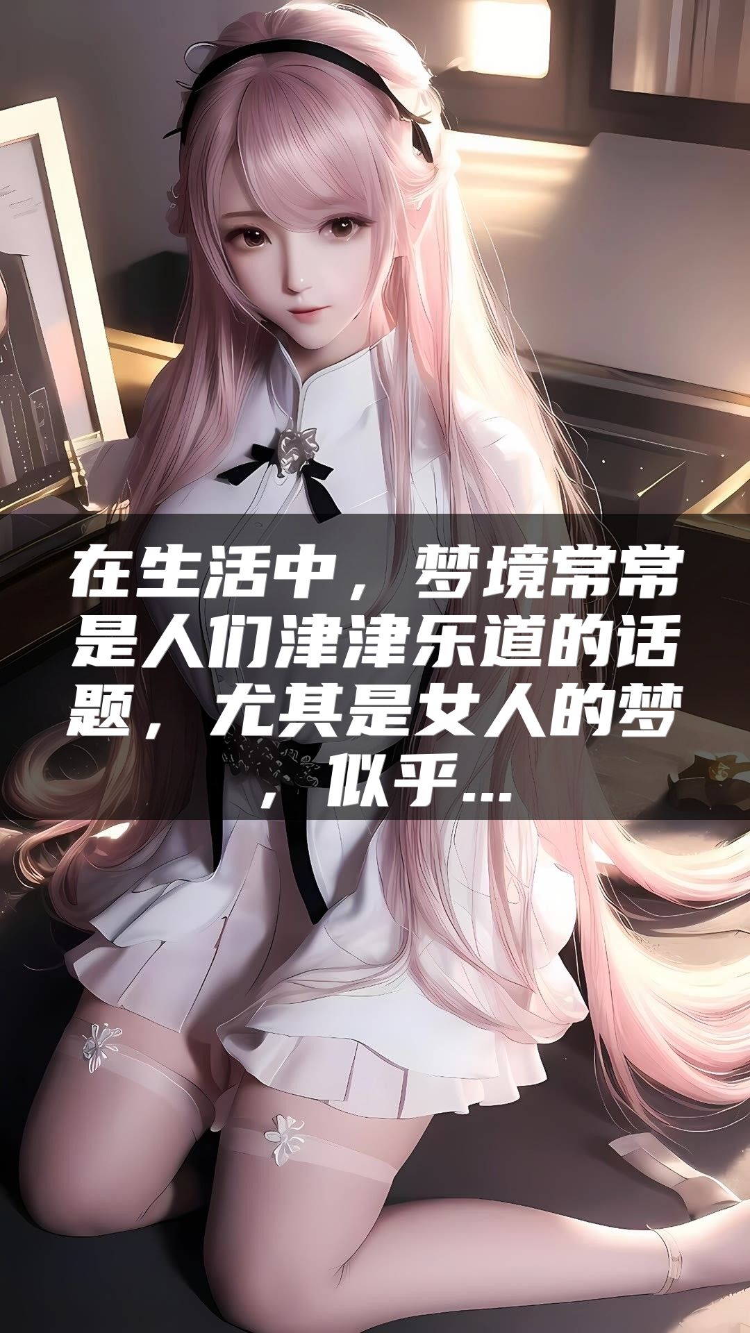 在生活中，梦境常常是人们津津乐道的话题，尤其是女人的梦，似乎...