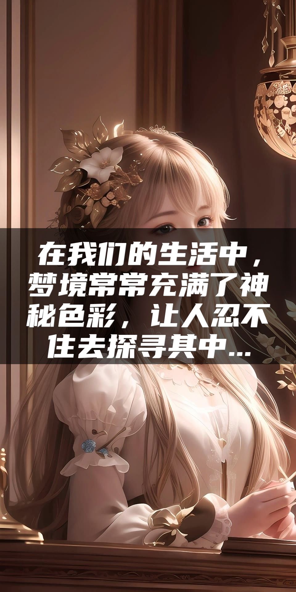 在我们的生活中，梦境常常充满了神秘色彩，让人忍不住去探寻其中...