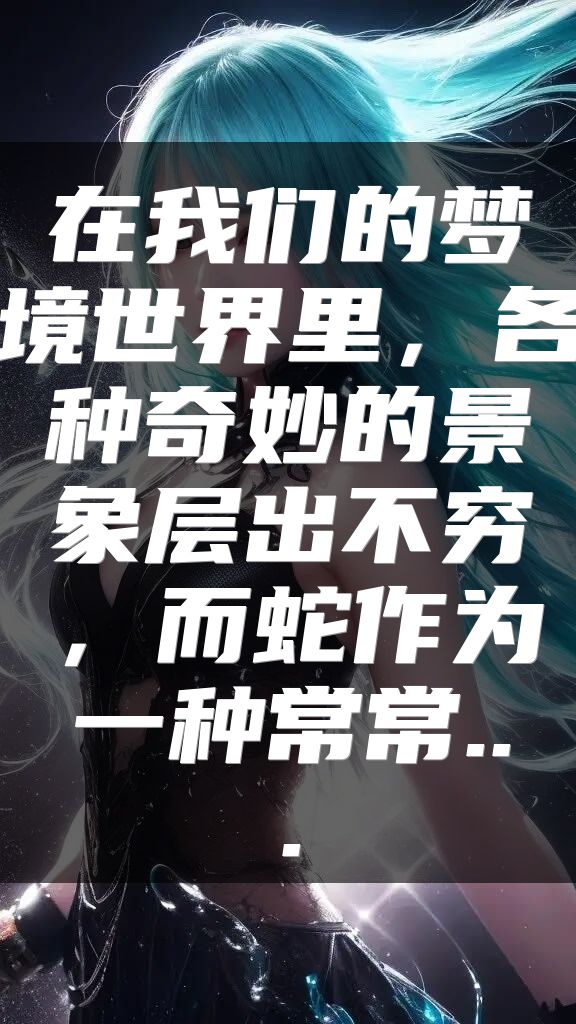 在我们的梦境世界里，各种奇妙的景象层出不穷，而蛇作为一种常常...
