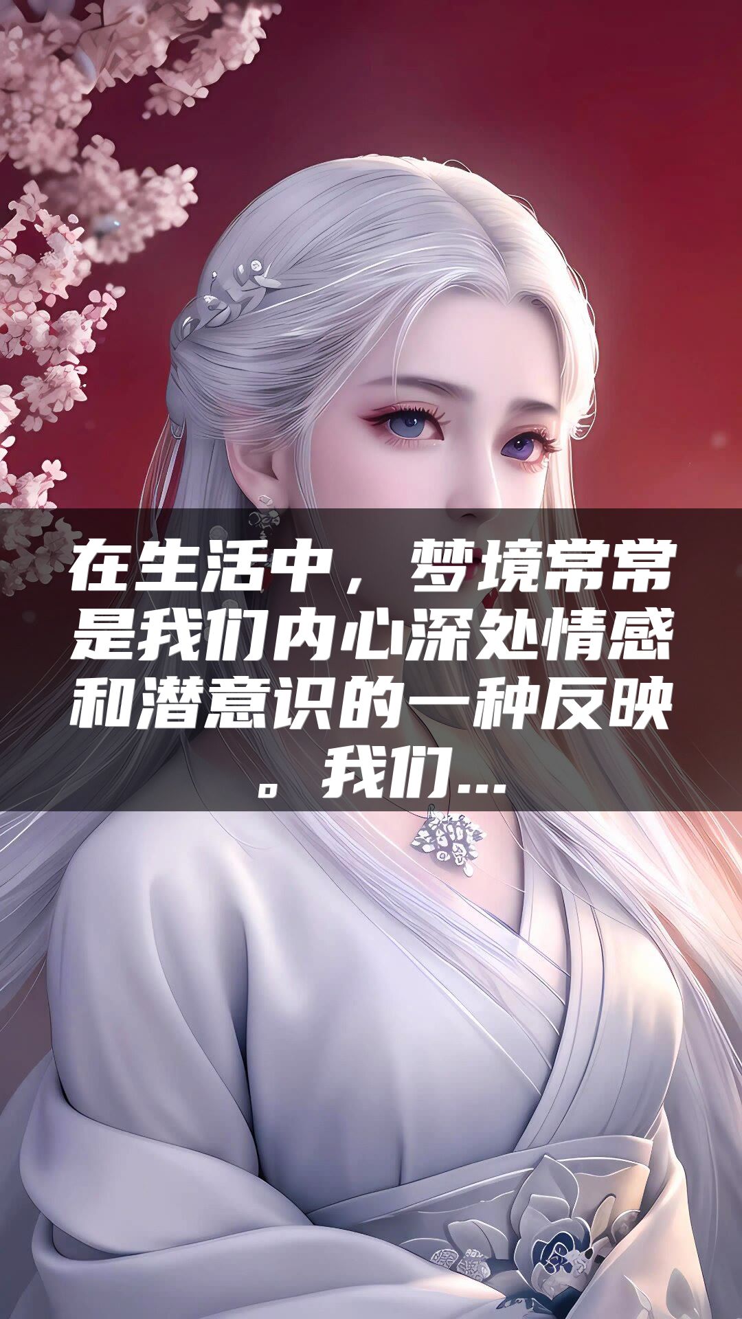 在生活中，梦境常常是我们内心深处情感和潜意识的一种反映。我们...