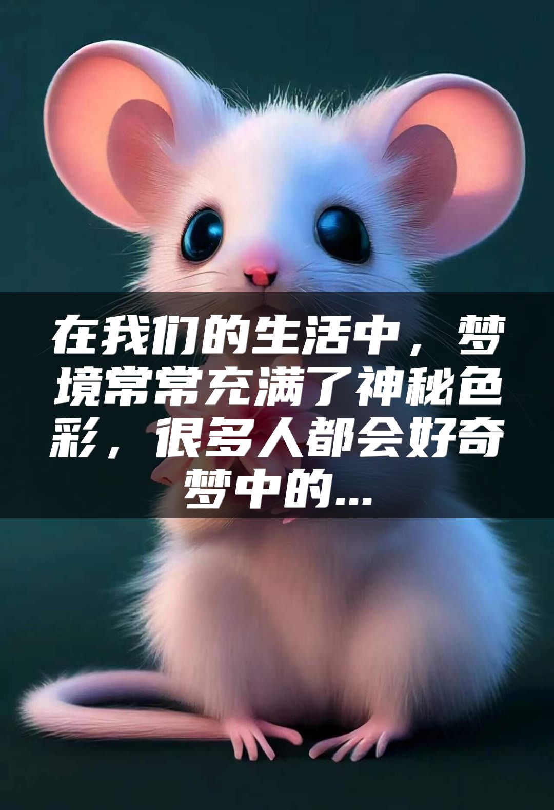在我们的生活中，梦境常常充满了神秘色彩，很多人都会好奇梦中的...
