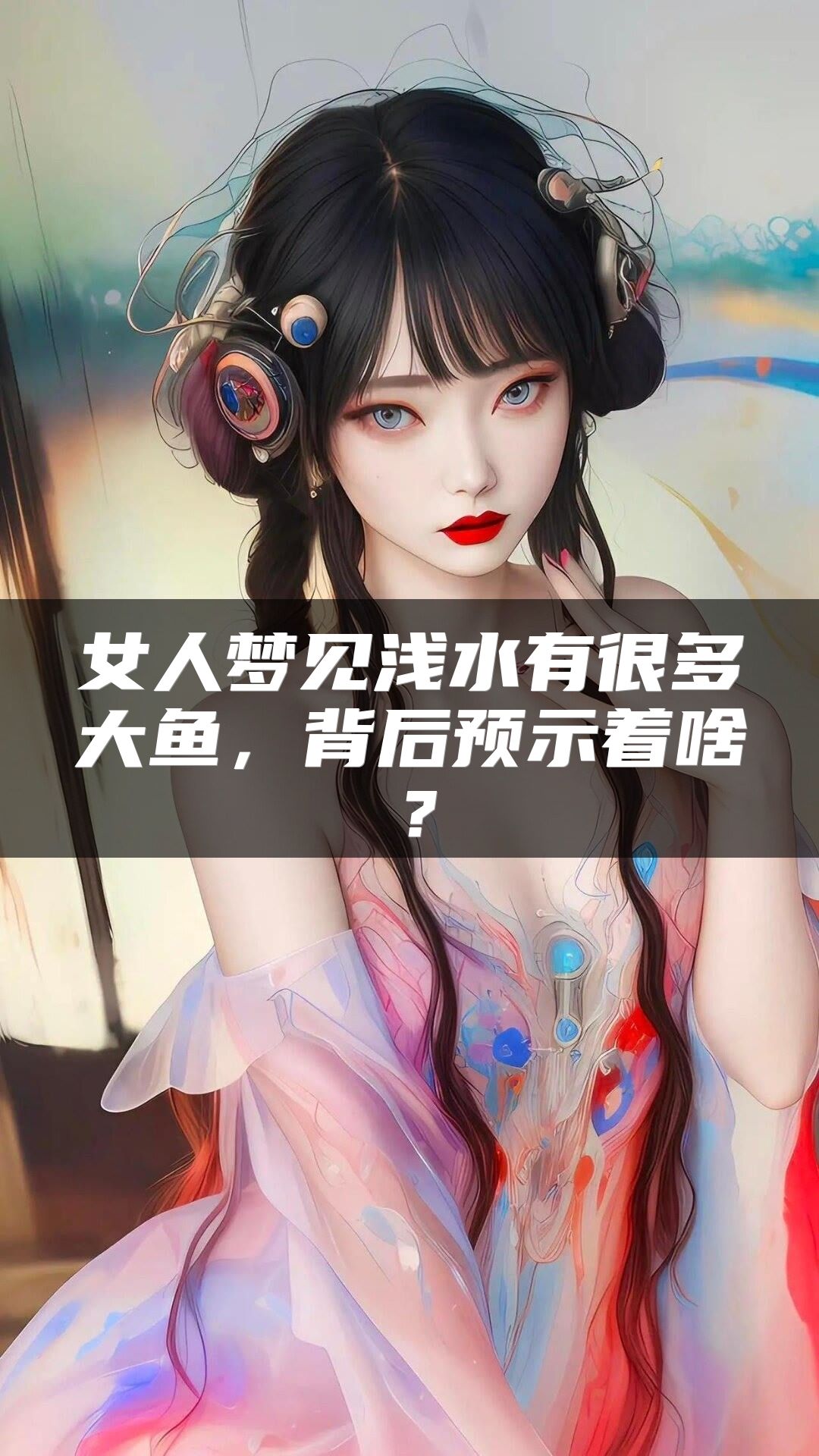 女人梦见浅水有很多大鱼，背后预示着啥？
