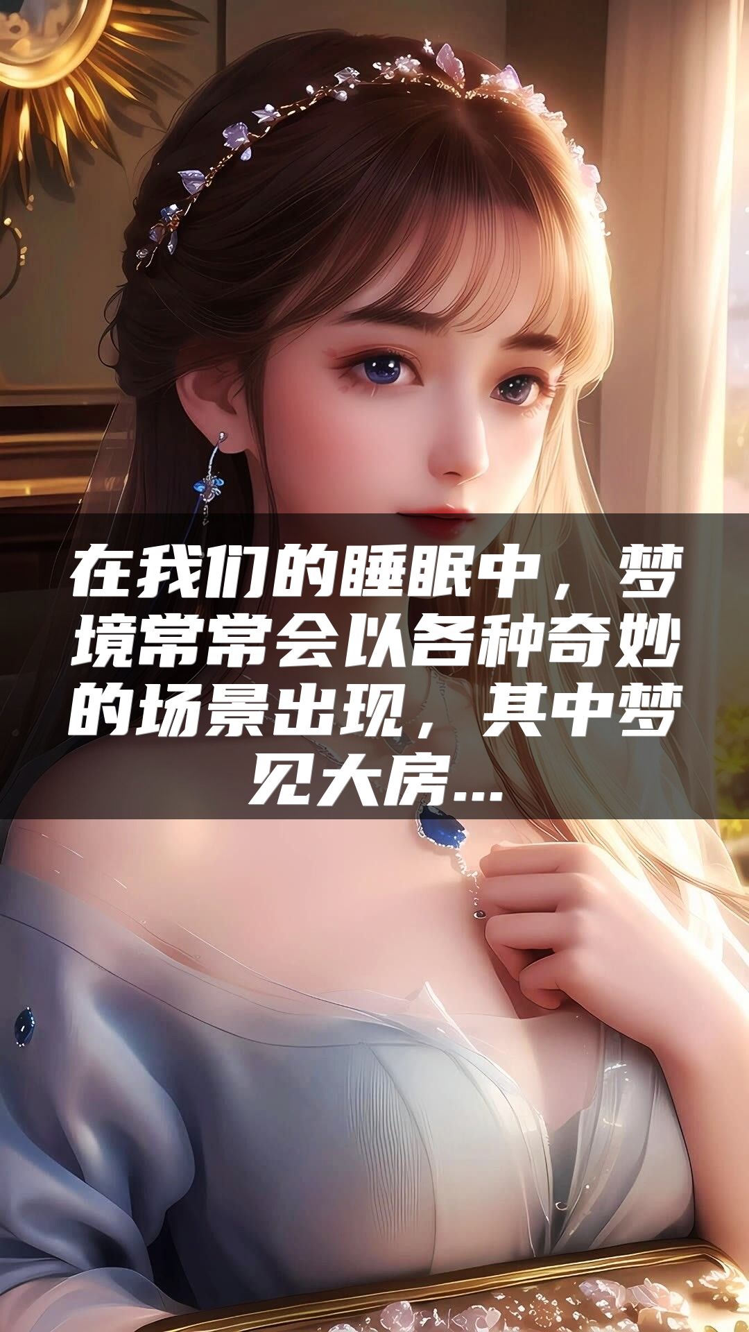 在我们的睡眠中，梦境常常会以各种奇妙的场景出现，其中梦见大房...