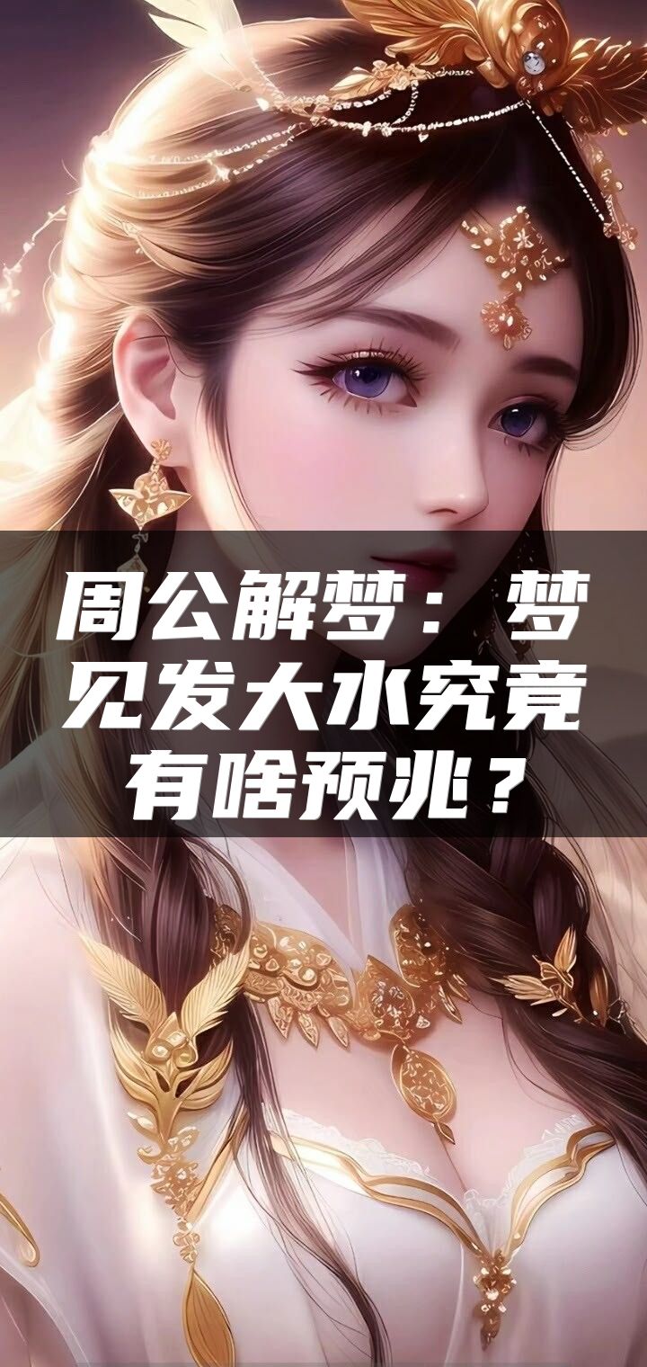 周公解梦：梦见发大水究竟有啥预兆？