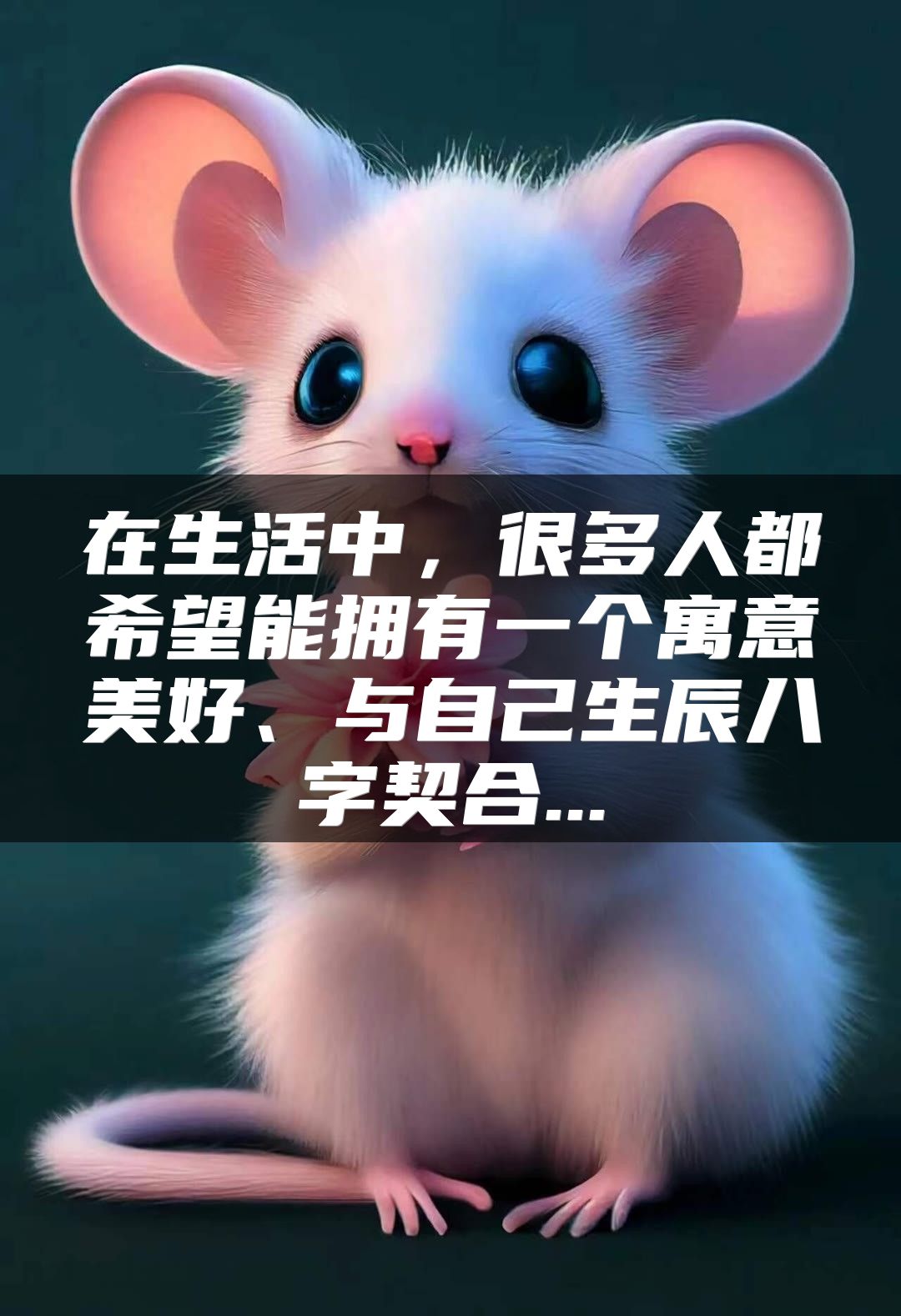 在生活中，很多人都希望能拥有一个寓意美好、与自己生辰八字契合...