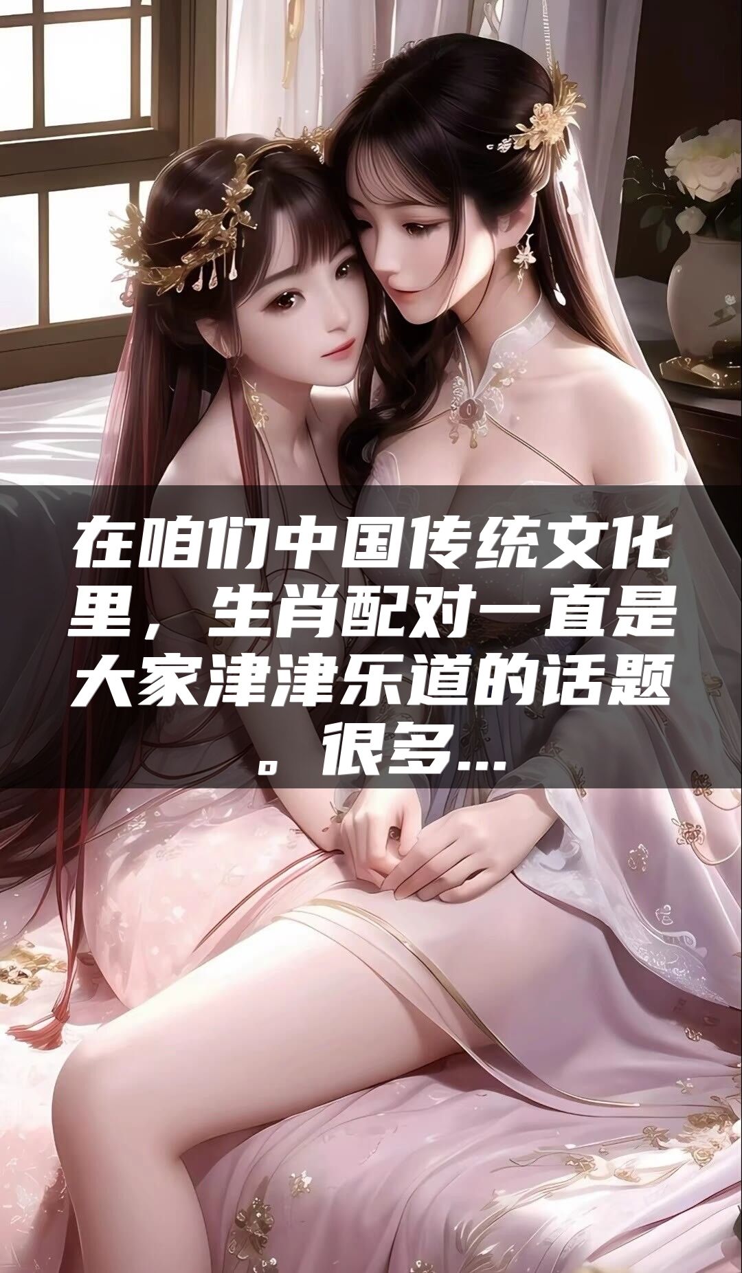 在咱们中国传统文化里，生肖配对一直是大家津津乐道的话题。很多...