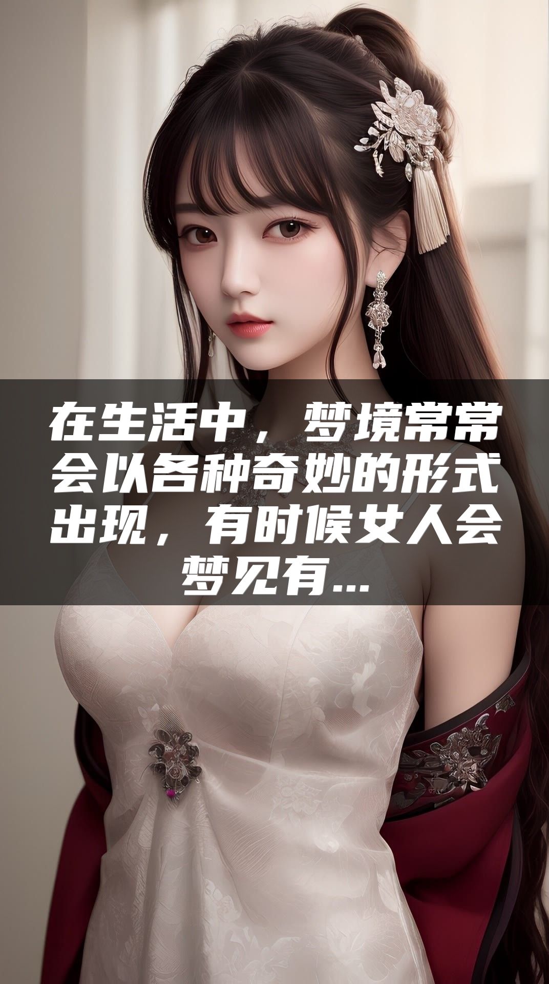 在生活中，梦境常常会以各种奇妙的形式出现，有时候女人会梦见有...