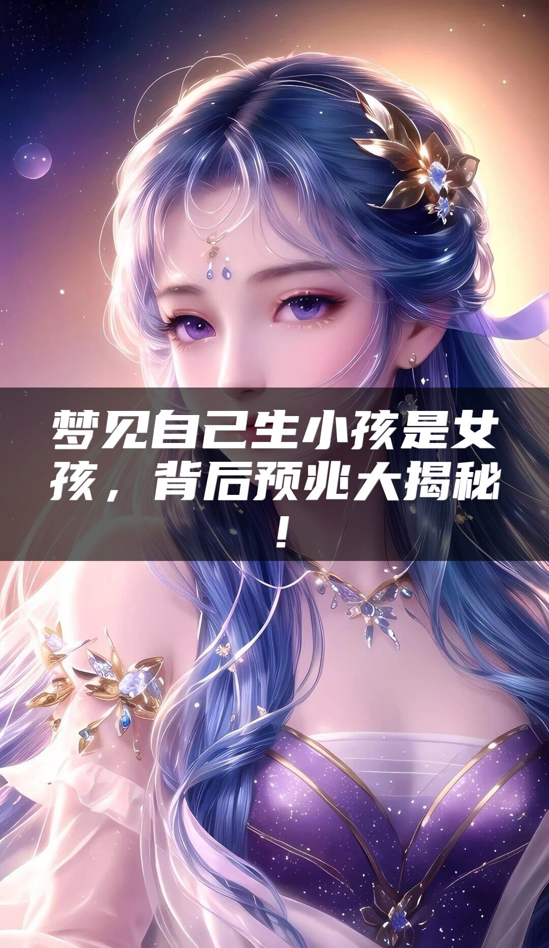 梦见自己生小孩是女孩，背后预兆大揭秘！