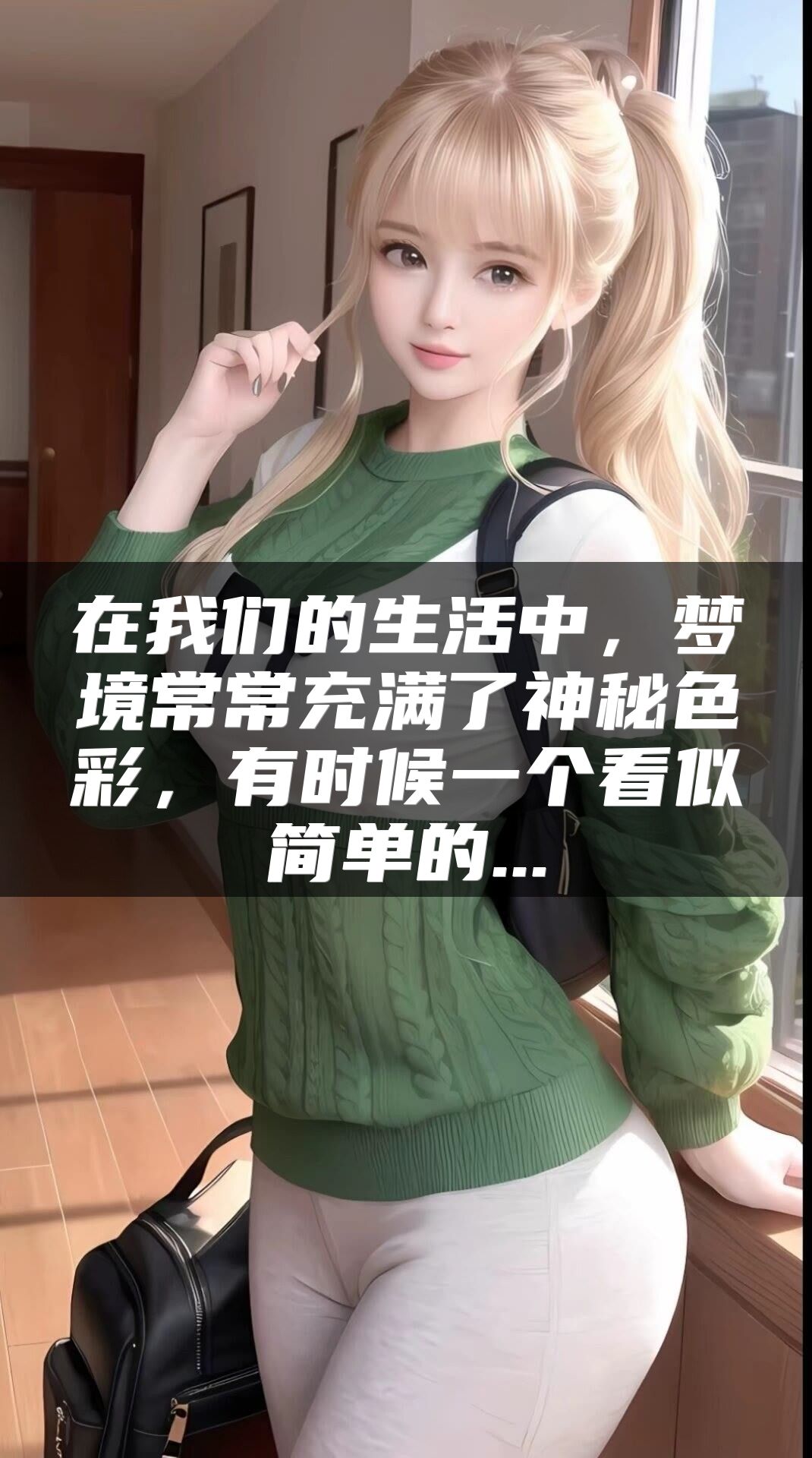 在我们的生活中，梦境常常充满了神秘色彩，有时候一个看似简单的...