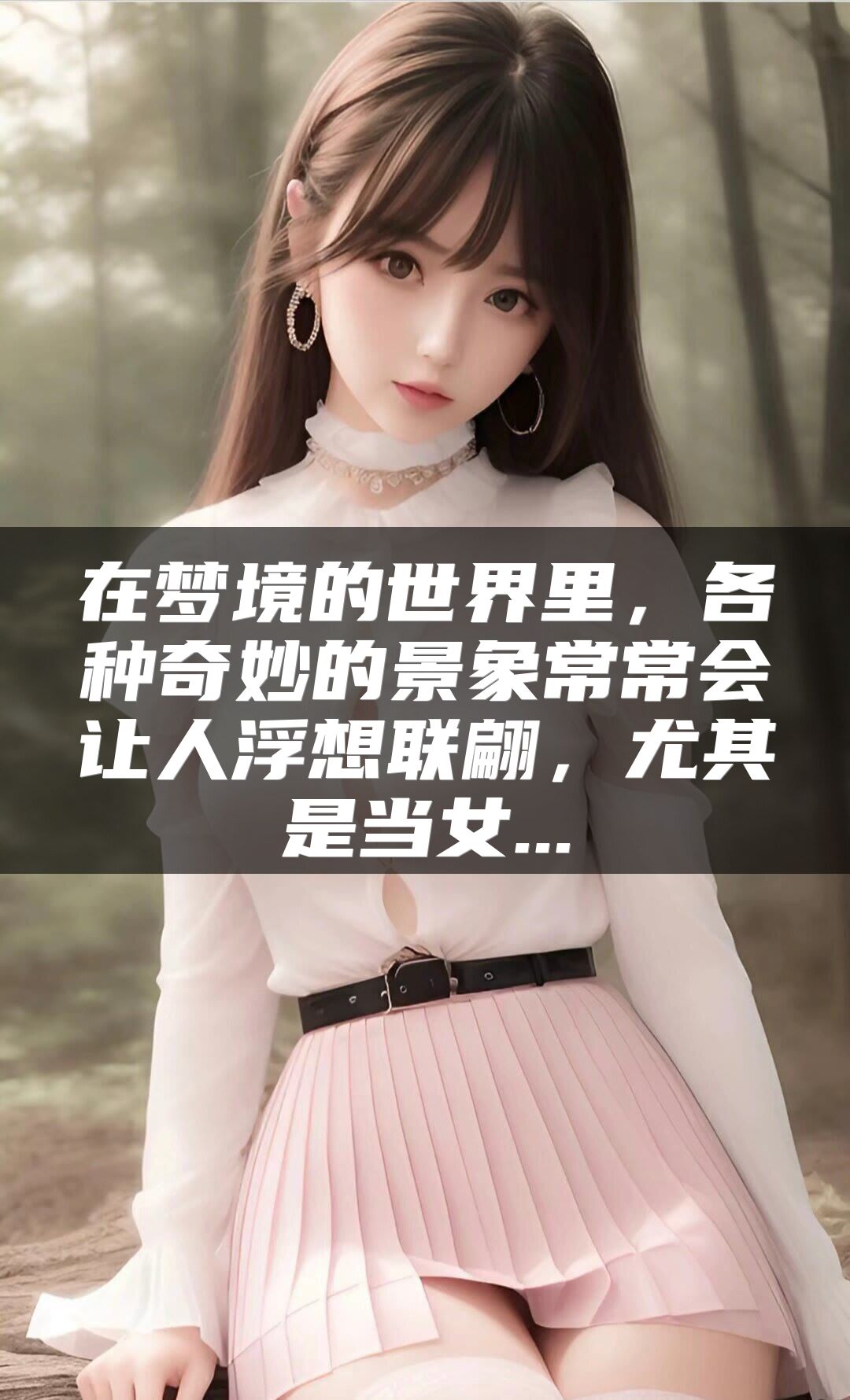 在梦境的世界里，各种奇妙的景象常常会让人浮想联翩，尤其是当女...