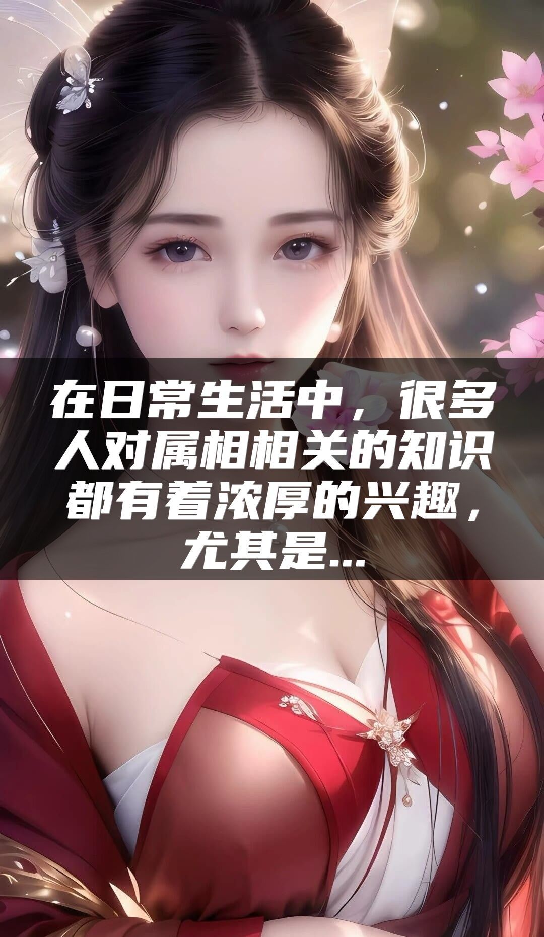 在日常生活中，很多人对属相相关的知识都有着浓厚的兴趣，尤其是...