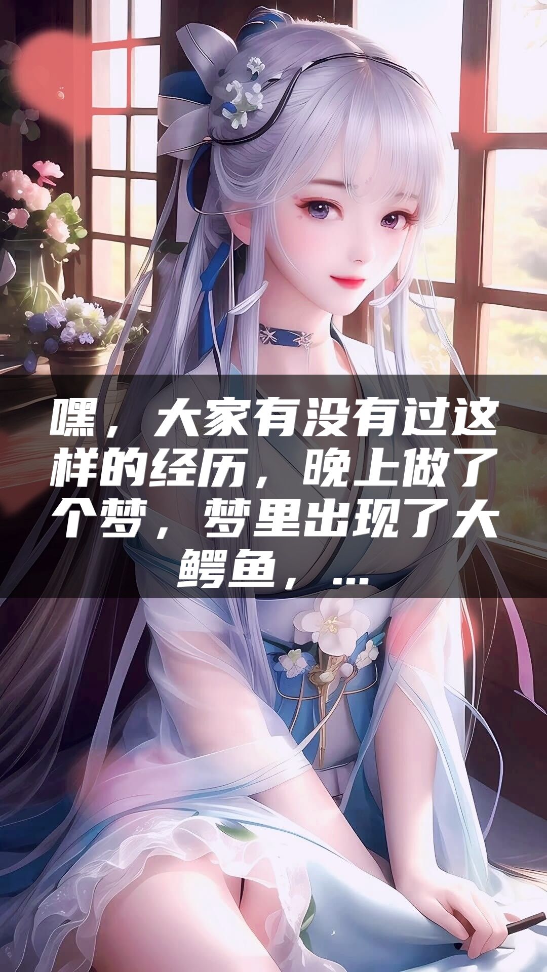 嘿，大家有没有过这样的经历，晚上做了个梦，梦里出现了大鳄鱼，...