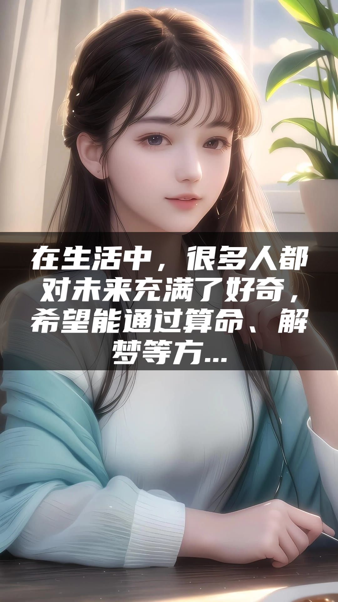 在生活中，很多人都对未来充满了好奇，希望能通过算命、解梦等方...
