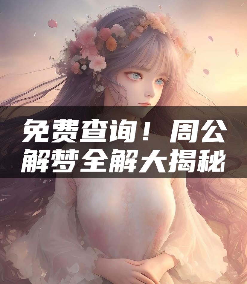 免费查询！周公解梦全解大揭秘