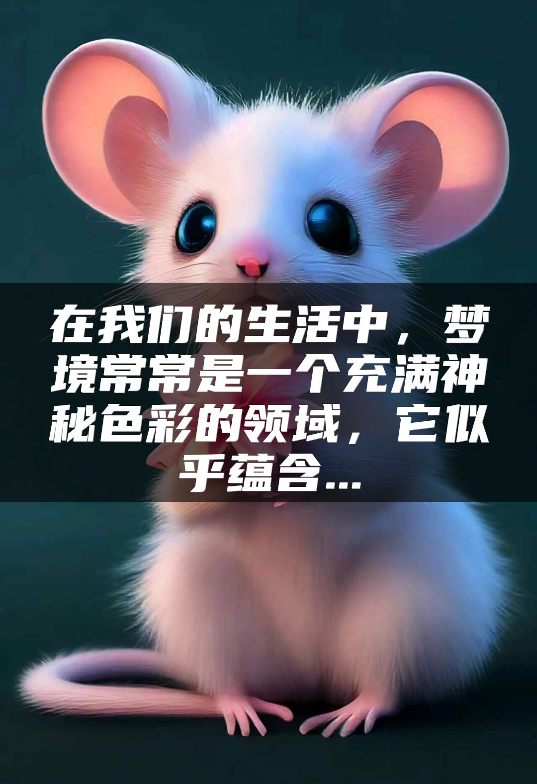 在我们的生活中，梦境常常是一个充满神秘色彩的领域，它似乎蕴含...