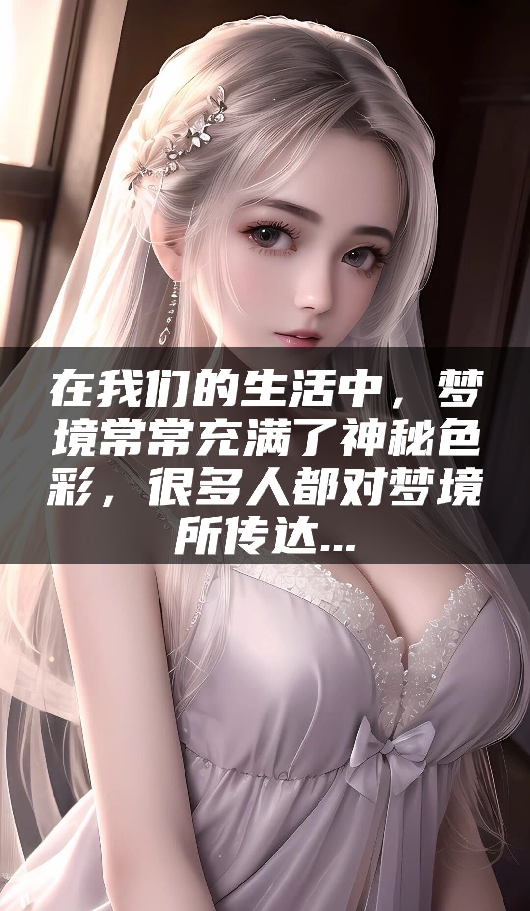 在我们的生活中，梦境常常充满了神秘色彩，很多人都对梦境所传达...