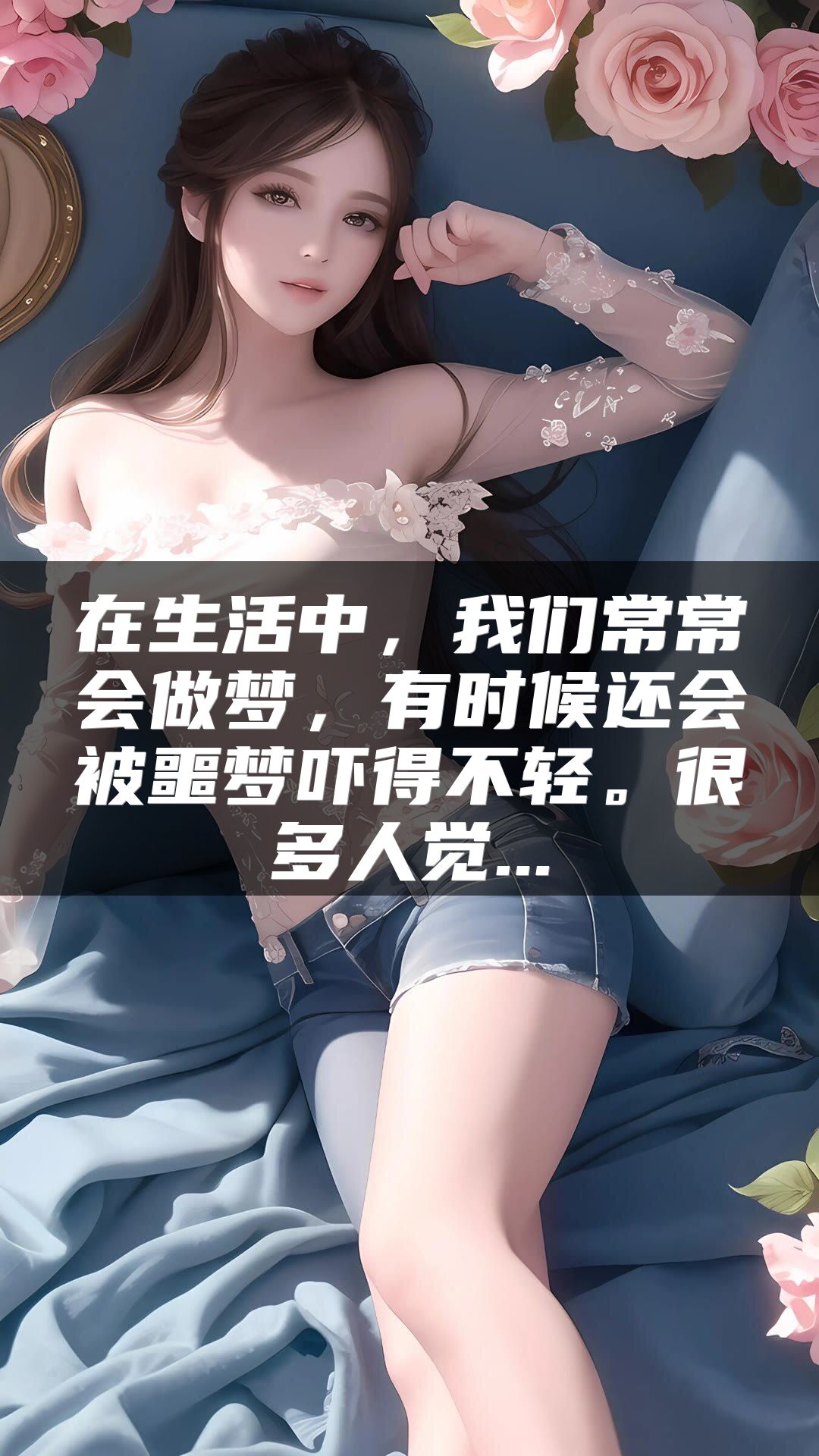 在生活中，我们常常会做梦，有时候还会被噩梦吓得不轻。很多人觉...