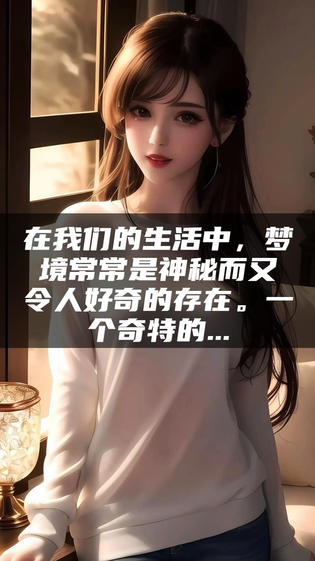 在我们的生活中，梦境常常是神秘而又令人好奇的存在。一个奇特的...