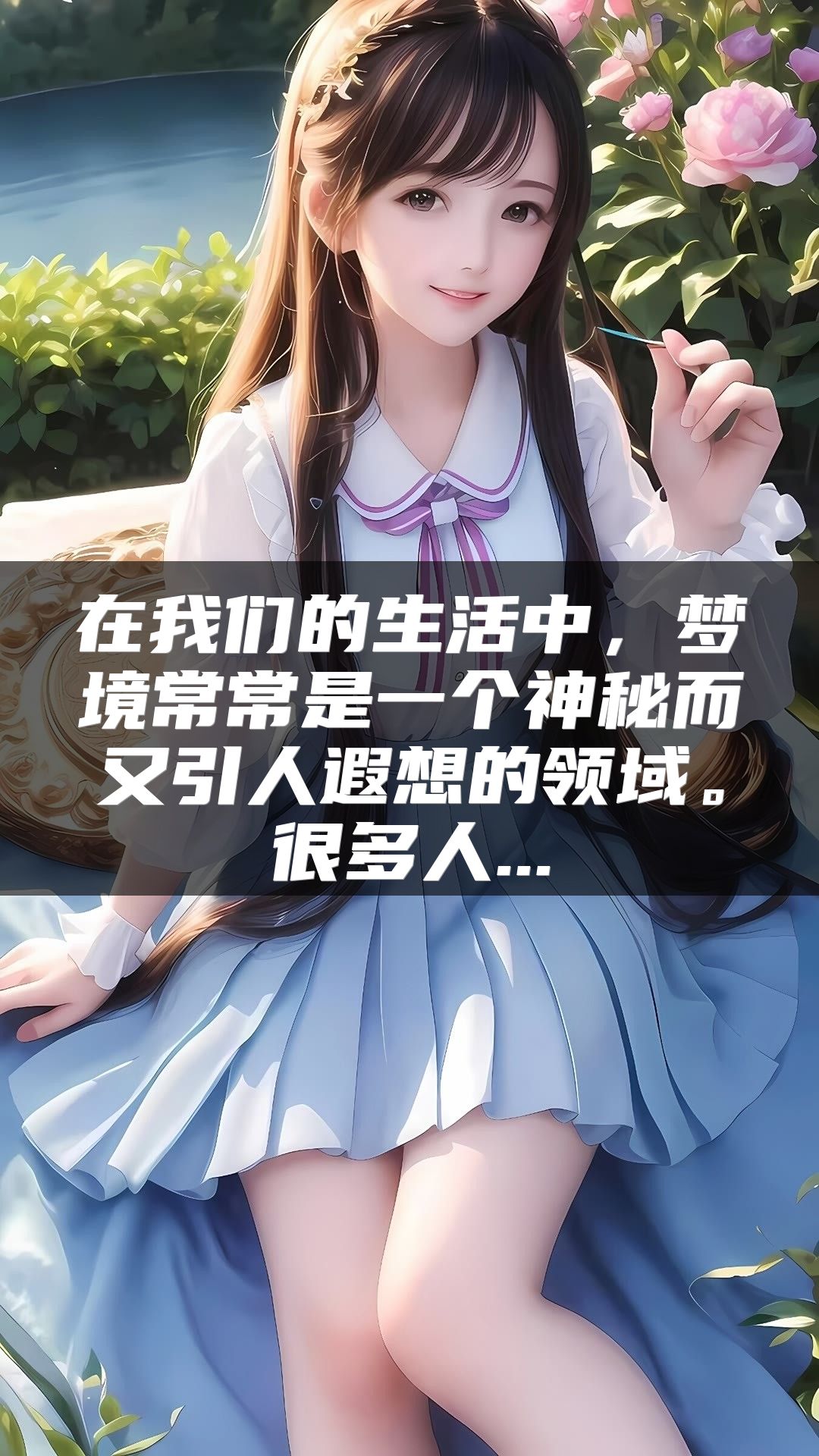 在我们的生活中，梦境常常是一个神秘而又引人遐想的领域。很多人...