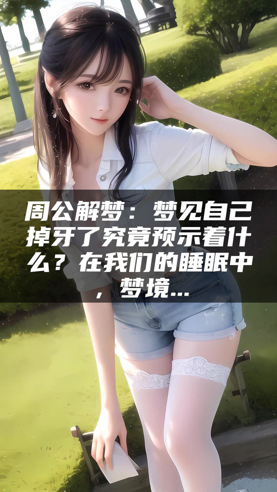 周公解梦：梦见自己掉牙了究竟预示着什么？在我们的睡眠中，梦境...