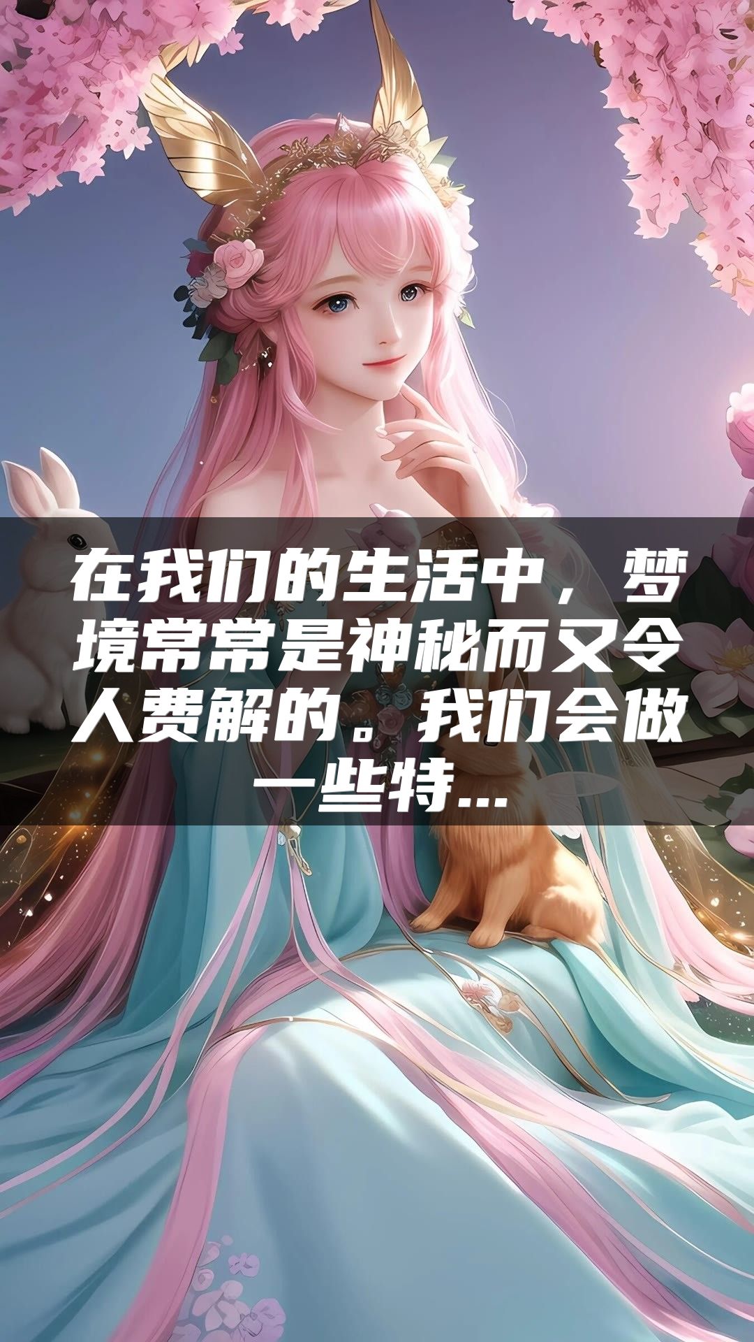 在我们的生活中，梦境常常是神秘而又令人费解的。我们会做一些特...