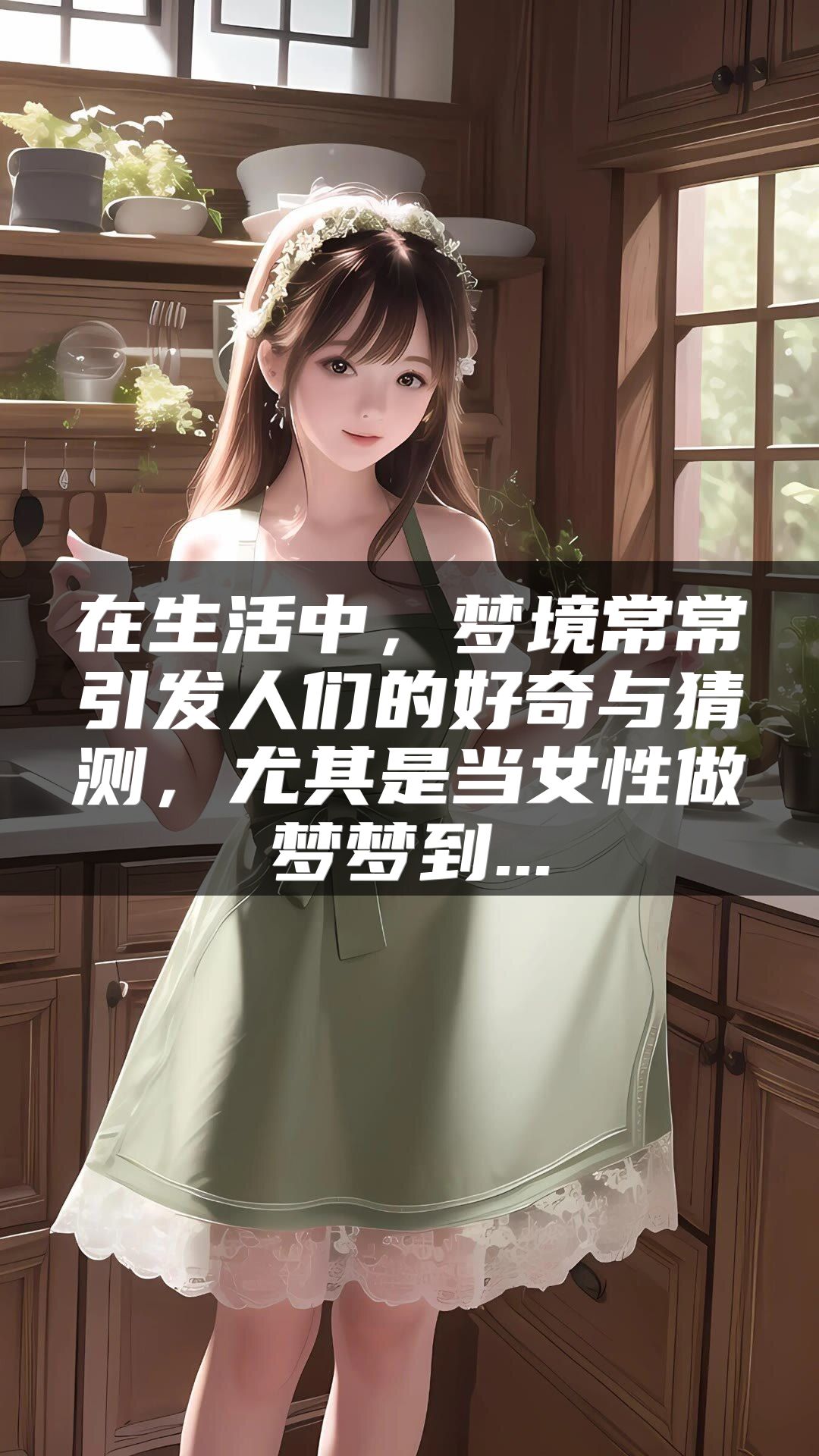 在生活中，梦境常常引发人们的好奇与猜测，尤其是当女性做梦梦到...