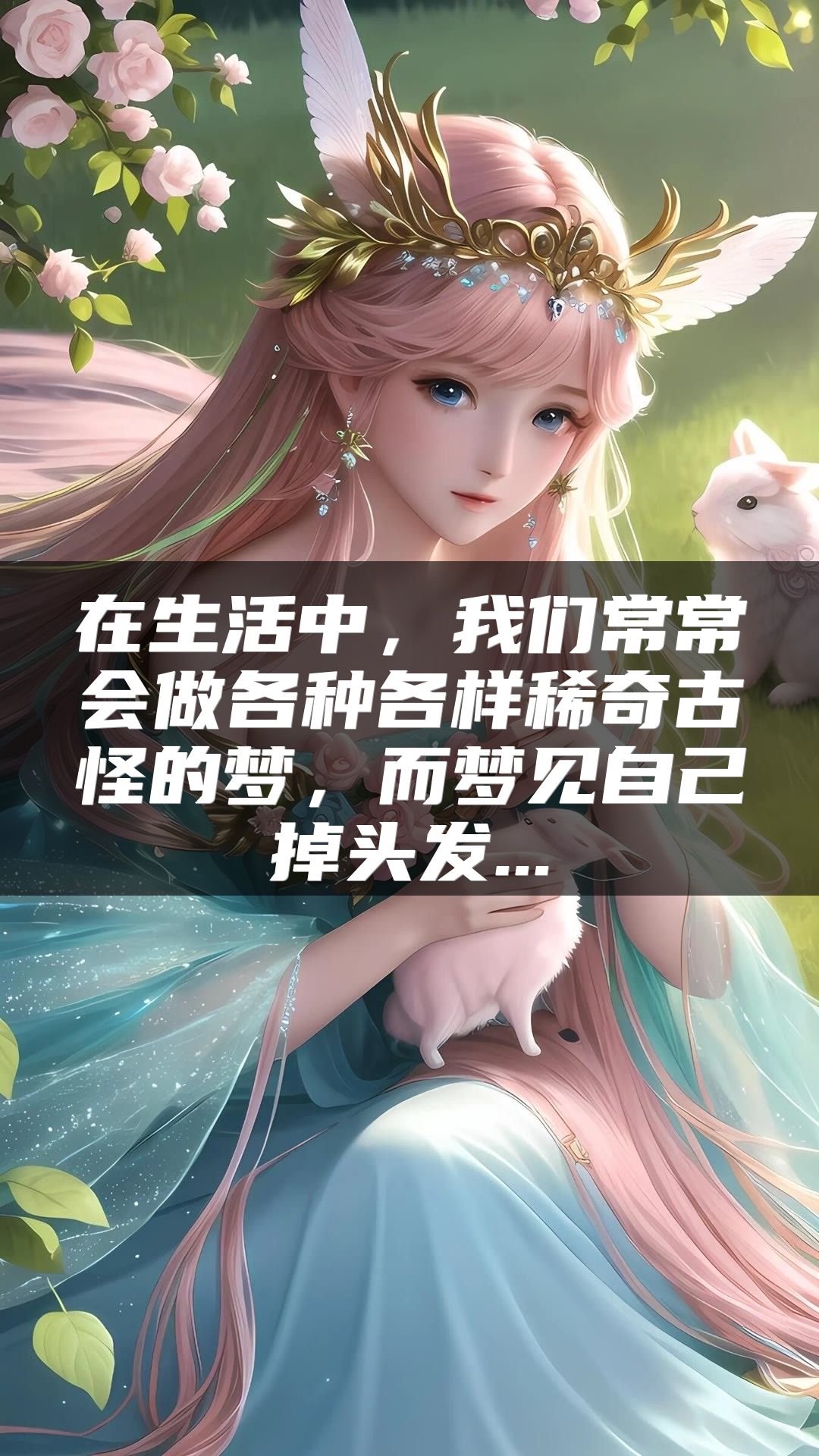 在生活中，我们常常会做各种各样稀奇古怪的梦，而梦见自己掉头发...